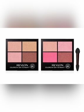 Revlon Colorstay Eye Shadow Quads 505 Decadent & 565 Pretty 0.16oz Each